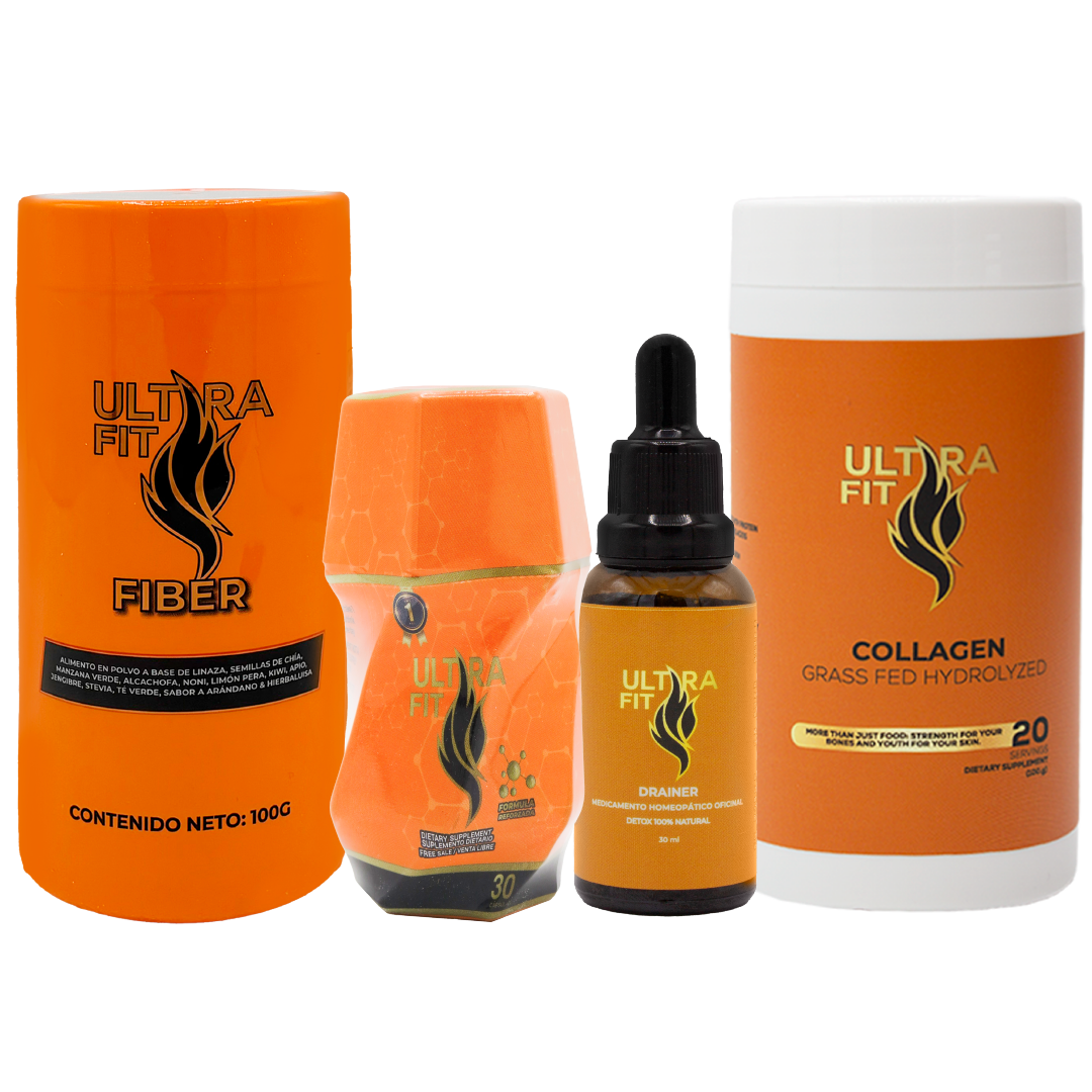 Ultra Fit + Drenador + Fibra + Colageno Ultra Fit