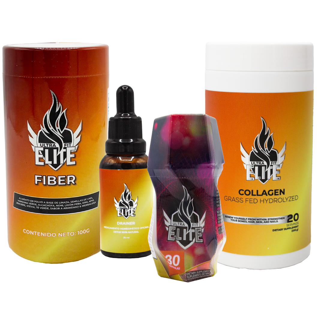 Ultra Fit Elite + Drenador + Fibra + Colageno Ultra Fit Elite