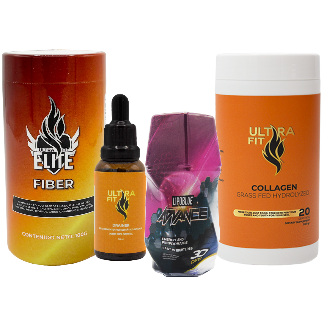 Lipoblue Advance + Drenador + Fibra + Colageno Ultra Fit