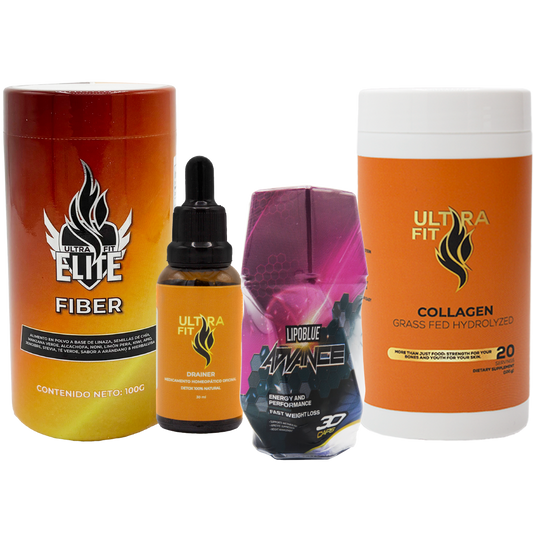 Lipoblue Advance + Drenador + Fibra + Colageno Ultra Fit